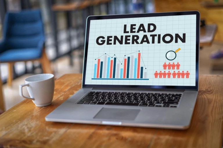 "Digital marketing lead generation funnel showing visitors converting into qualified leads."